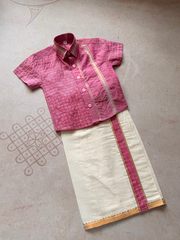 Boys Dhoti and Shirt - Onam FastTrack
