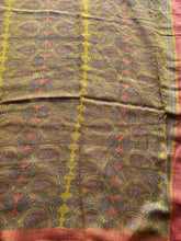 Soft Kashmir Pashmina Saree – Mustard Yellow Paisley Weave