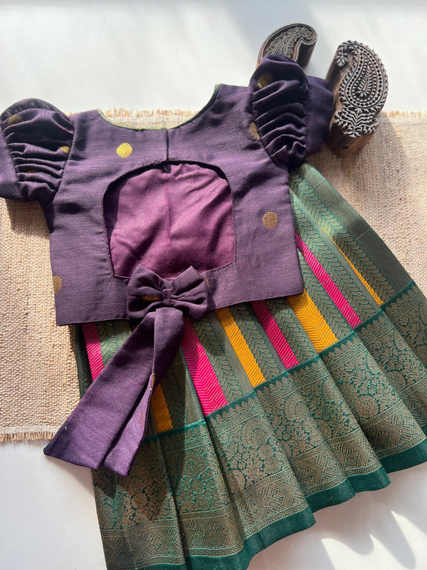 Banarasi Crop top and skirt - Diwali Collection Express