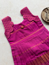Sinamika - Kids Cotton Frock with Geometric Zari Border