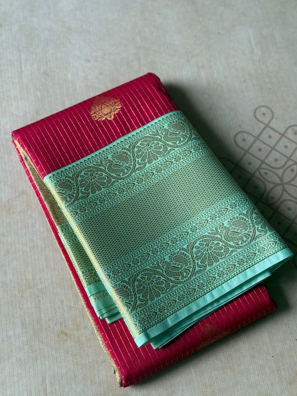Semi Kanchi Silk Saree