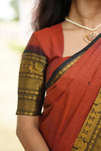 Ganika - Pure Kanchi Cotton Saree With Checks