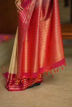 Semi Kanchi Silk Saree - Onam Edit