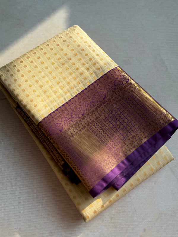 Semi Kanchi Silk Saree