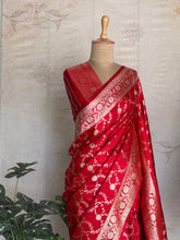 Mushru Katan Pure Banarasi Saree
