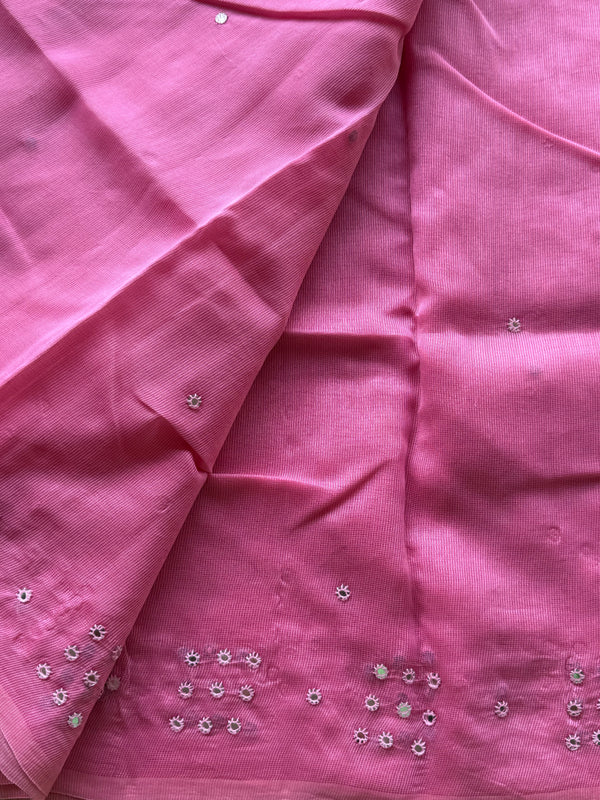 Shambhavi - Pure Kota Saree with Mirror Detailings