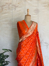 Druvika - Bandhini Printed Paithani Saree With Grand Paithani Pallu