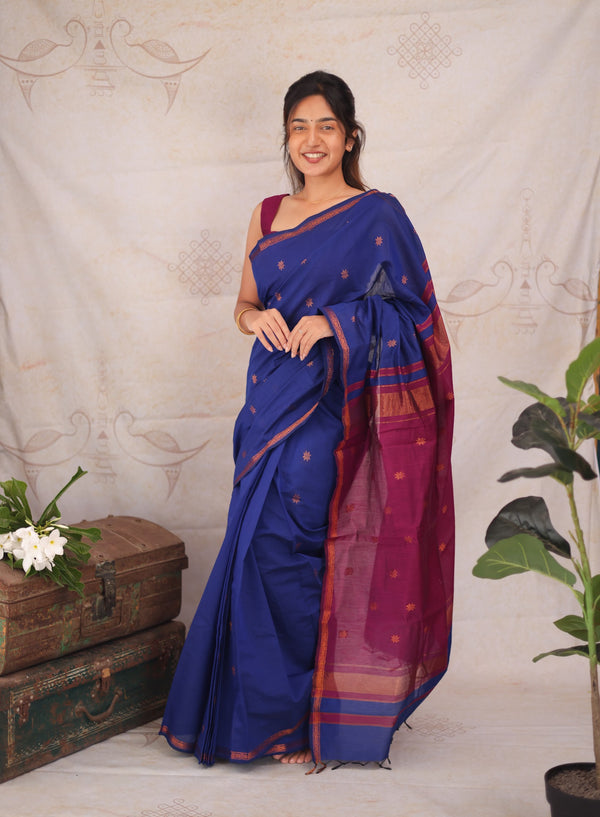 Maheshwari Silk Cotton Saree