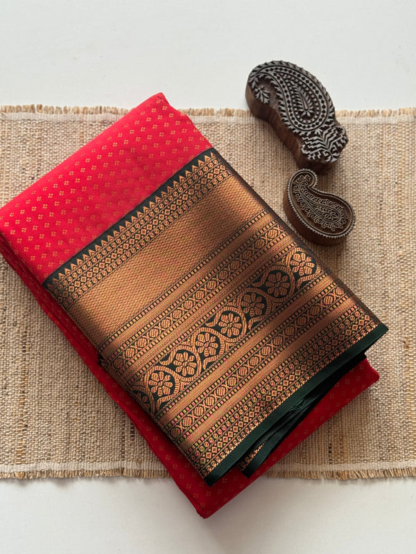 Semi Kanchi Silk Saree