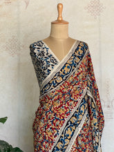 Arohi - Pure Kalamkari Handblock Printed Silk Saree