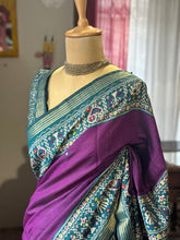 Cotton Patola Saree With Mirror Work