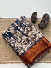 Mangalgiri Pen Kalamkari Saree