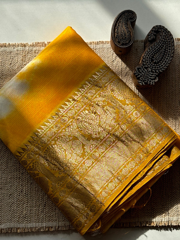 Shibori Mangalgiri Silk Cotton Saree