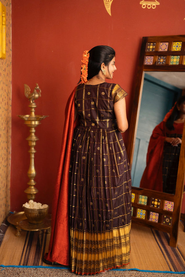 Narayani - Anarkali Dress with Dupatta Temple Wear