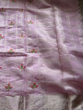 Ciranya Linen - Embroidered Kora Saree