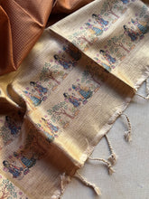 Madhubani - Hand-Painted Madhubani Inspired Tussar Saree