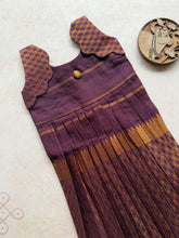 Sinamika - Kids Cotton Frock with Geometric Zari Border