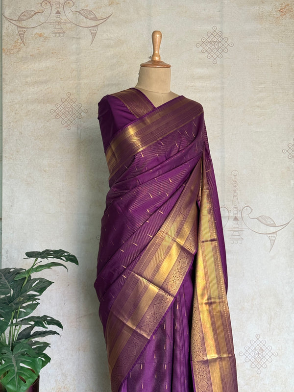 Semi Kanchi Silk Saree – Festive & Ethnic Wear