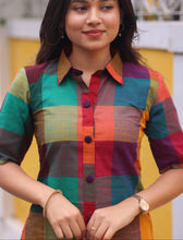 Kadhambam - Madras Checks Co-ord Set