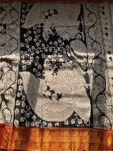 Mangalgiri Pen Kalamkari Saree