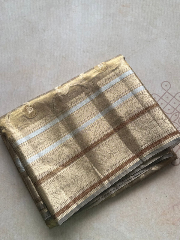 Pure Molten Gold Tissue Saree