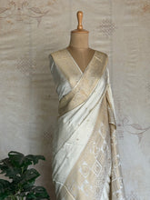 Vrishti - Mushru Satin Silk Saree with Grand Antique Zari Border