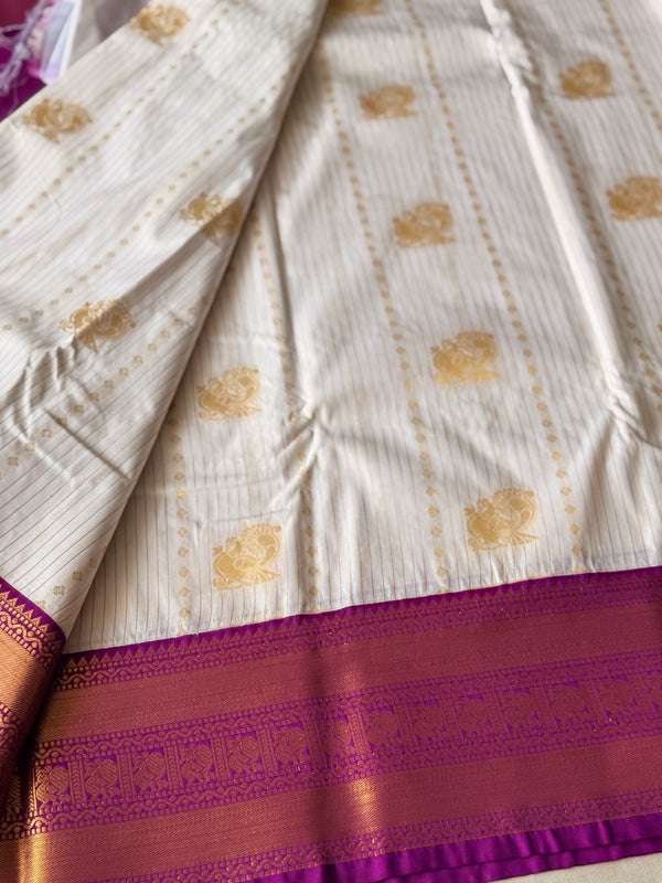 Semi Kanchi Silk Saree