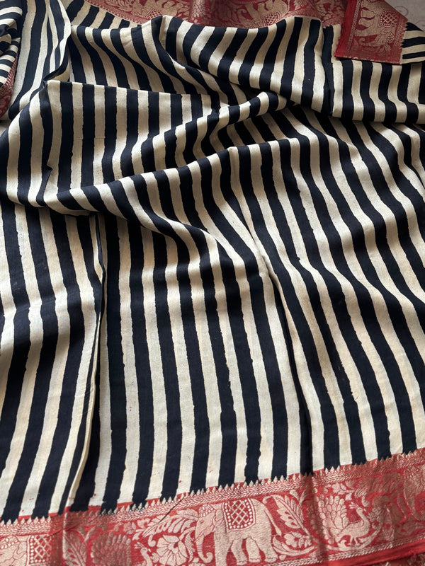 Dola Silk Zari Border Saree
