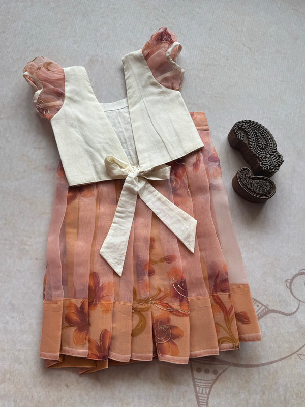 Organza Crop top and Skirt - Vishu Edit