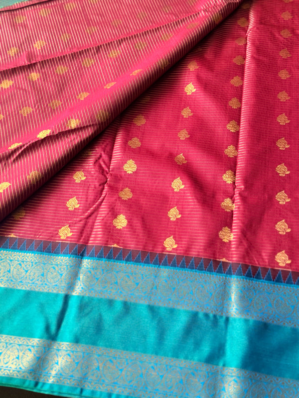 Semi Kanchi Silk Saree