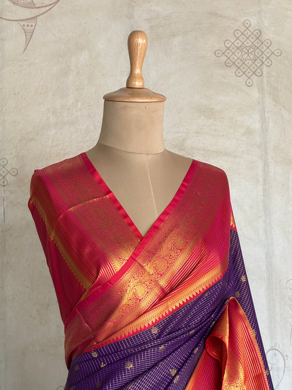 Semi Kanchi Silk Saree