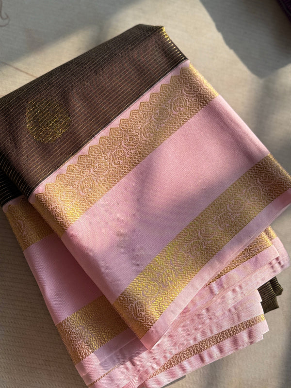 Semi Kanchi Silk Saree