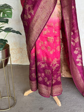 Nityasri - Ombre Khaddi Georgette Saree With Jaal Detailings