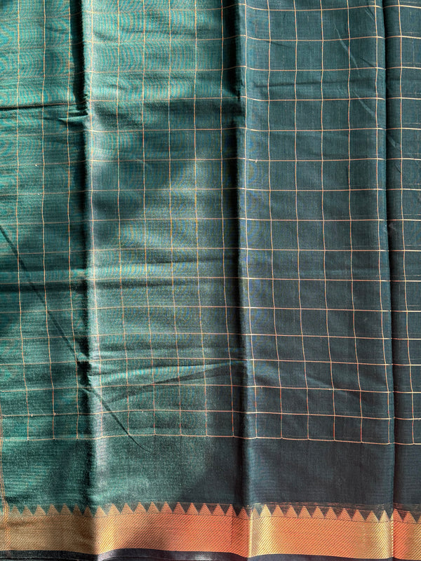 Mangalgiri Silk Checkered Saree