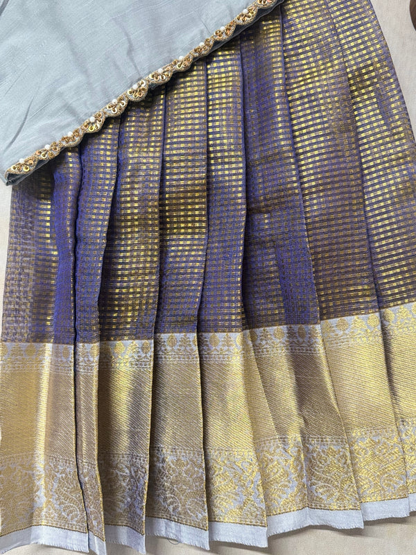 Glass Tissue Crop top and skirt  - Festive Styles
