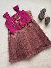 Brocade Crop Top and Skirt