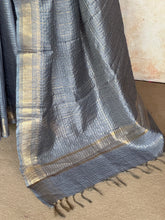 Ritambhara - Soft Tussar Zari Checks Saree