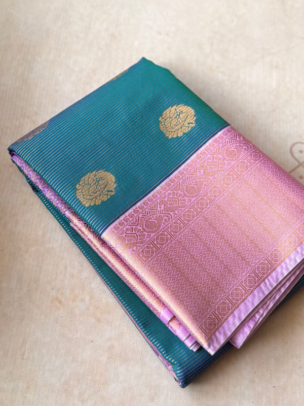 Semi Kanchi Silk Saree