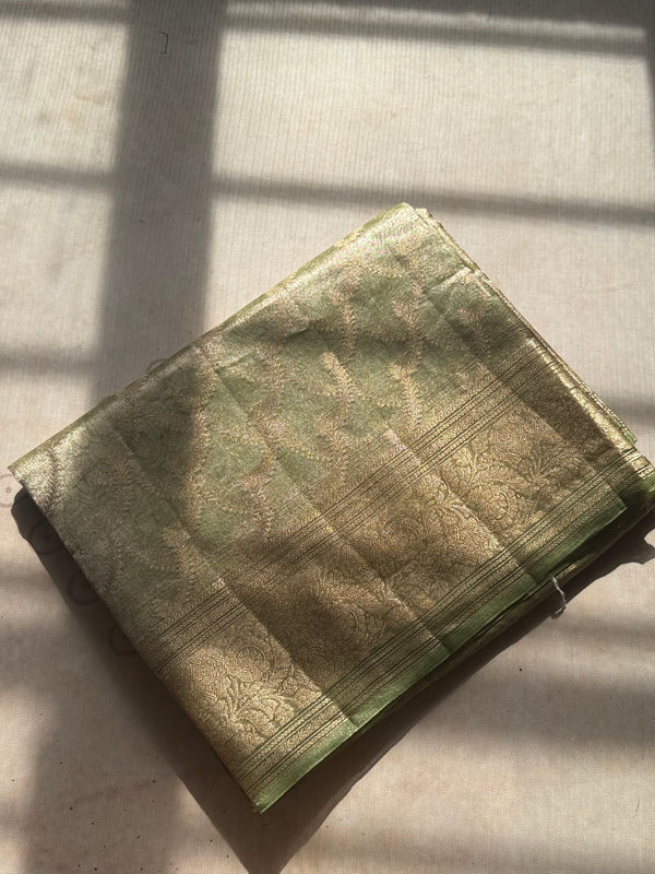 Pure Molten Gold Tissue Saree