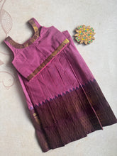 Raghavi Chettinad Cotton Crop Top & Pleated Skirt Set – Traditional Festive Wear for Women