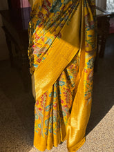 Patola Saree With Pure Kalamkari Appliqué Work