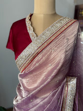 Pure Silk Tissue Georgette Saree – Festive & Wedding Designer Wear