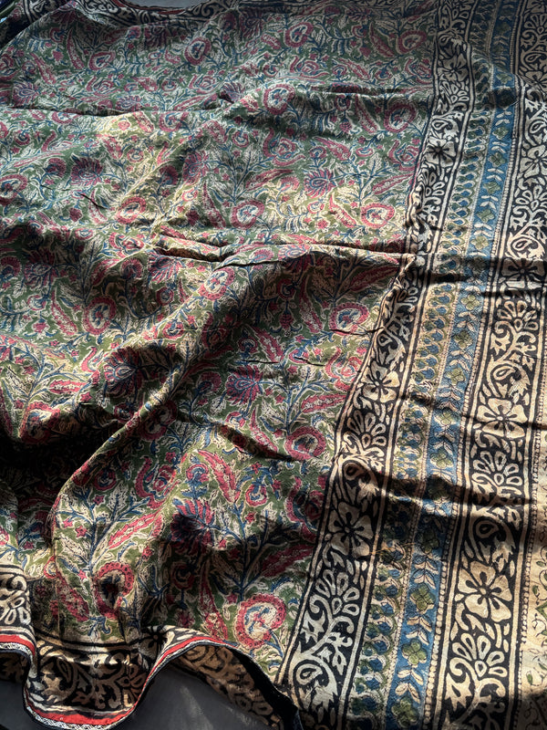 Chanderi Kalamkari Saree