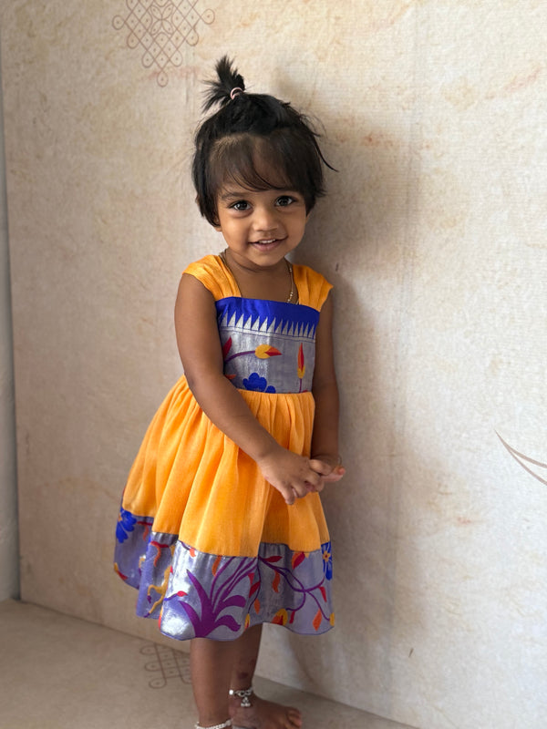 Kids Paithani Dress