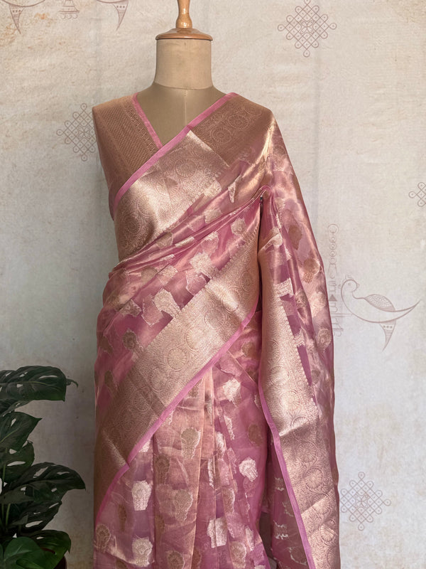 Pure Molten Gold Tissue Saree
