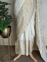 Vrishti - Mushru Satin Silk Saree with Grand Antique Zari Border