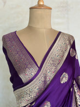Manjari - Pure Satin Silk Meenakari Saree