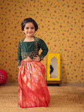 Kids Crop Top and Skirt - Pongal Collection