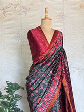 Bhavani - Premium Deep Purple Patola Saree