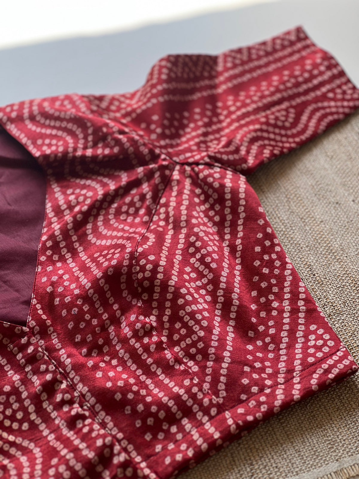 Mushroo silk blouse
